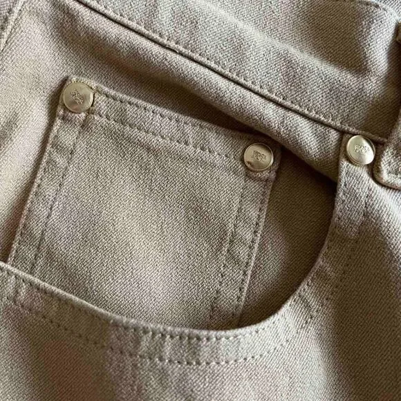 Escada Sport Women’s Yellow Stretchy Jean Pants size 12-14 - Picture 9 of 16